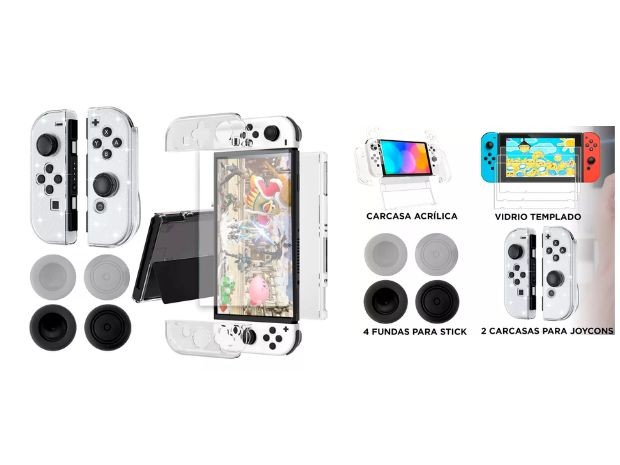 &u+ NINTENDO SWITCH LITE FUNDA TRANSPARENTE (024)